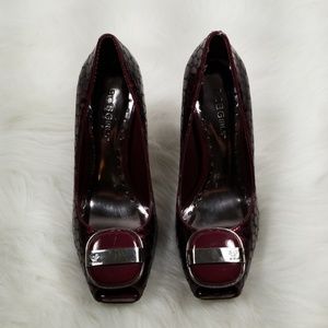*SALE* Ruby Red Snake Pattern BCBG Heels